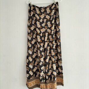 Rip Curl Women's Medium Floral Print Wide Leg Rayon Pants